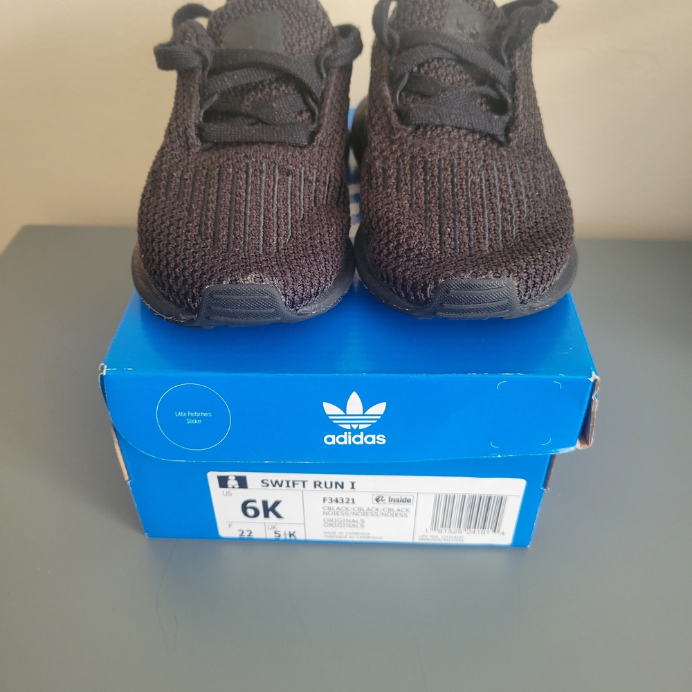 Adidas Kids Swift Run Shoes - Black